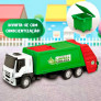 Caminhão Roda Livre - Iveco Tector Coletor - Branco e Verde - Usual Brinquedos