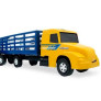 Caminhão Roda Livre - Super Bitrem - Carga Viva - Azul - Usual Brinquedos