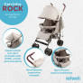 Carrinho de Bebê - Guarda-Chuva - Rock - Grey Total - Infanti