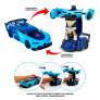 Carrinho de Controle Remoto - Changebot - Carro Robô - Azul - Polibrinq