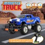 Carrinho de Controle Remoto - Monster Truck - 7 Funções - Azul - Polibrinq
