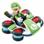 Carrinho de Controle Remoto - Super Mario - Mario Kart - Luigi - Candide