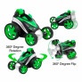 Carrinho de Controle Remoto - Super Spin Car 360 - Verde - CKS Toys