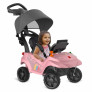 Carrinho de Passeio e Andador - Smart Baby Comfort 360 - Rosa - Bandeirante