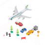 Conjunto de Veículos - Avião - Aeroporto - 12 Peças - Fenix Brinquedos
