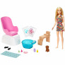 Conjunto e Boneca - Barbie SPA - Salão de Beleza - Manicure e Pedicure - Mattel