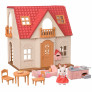 Conjunto e Cenário - Sylvanian Families - Primeira Casa - Epoch Magia