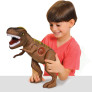 Dinossauro Tirano Rex com Som e Dinos - 43 cm - Marrom - Adijomar