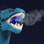Figura Eletrônica - Robô - Thorn - O Dragão de Gelo - Polibrinq 