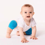 Joelheira para Bebê Engatinhar - Antiderrapante - Azul - Buba