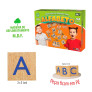 Jogo Educativo - Madeira -  Brincando com Alfabeto - 144 Peças - Pais e Filhos