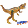 Lançador de Dardos - 2 em 1 - Dino Attack com Luz e Som - T-Rex - Multikids