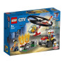LEGO City - Combate ao Fogo com Helicóptero - 93 Peças - Lego 