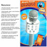 Microfone Bluetooth Infantil - Karaokê Show - Azul - Toyng