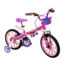 Bicicleta Infantil com Rodinhas - Aro 16 - Top Girls - Nathor