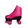 Patins Rosa Roller Skate Glitter Ajustável 39 a 42 - Fenix