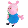 Pelúcia Infantil - 30 cm - Peppa Pig - George e seu Dinossauro - Sunny