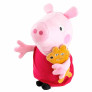 Pelúcia Infantil - 30 cm - Peppa Pig - Peppa e seu Ursinho - Sunny