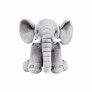 Pelúcia Infantil Almofada - 50 cm - Elefante Baby - M - Cinza - W.U. Bichos de Pelúcia