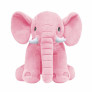 Pelúcia Infantil Almofada - 65 cm - Elefante Baby - G - Rosa - W.U. Bichos de Pelúcia