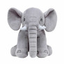 Pelúcia Infantil Almofada - 85 cm - Elefante Baby - G - Cinza - W.U. Bichos de Pelúcia