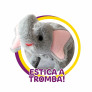 Pelúcia Interativa - PlayFull Pets - Elefantinho - Cinza - Toyng