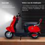 Scooter Elétrica - PAM18 1000w 60v Lithium - Vermelha - Plug and Move