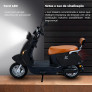 Scooter Elétrica - PAM18 1000w 60v Lithium - Preta - Plug and Move 1