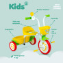 Triciclo Infantil - Aro 5 - Kids 5 - Colorido - Nathor