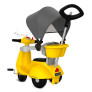 Triciclo Infantil - Passeio e Pedal - Banderetta com Capota - Amarelo - Bandeirante