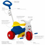 Triciclo Infantil - Passeio e Pedal - Europa - Azul - Bandeirante