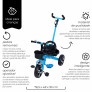 Triciclo Infantil com Apoiador - Passeio e Pedal - Azul - Zippy Toys