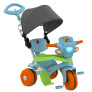 Triciclo Infantil com Capota - Passeio e Pedal - Azul - Bandeirante