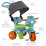 Triciclo Infantil com Capota - Passeio e Pedal - Azul - Bandeirante