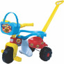Triciclo Infantil com Empurrador - Tico-Tico Pic-Nic - Azul - Magic Toys