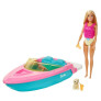 Veículo e Boneca - Barbie - Barco que Flutua na Água - Mattel