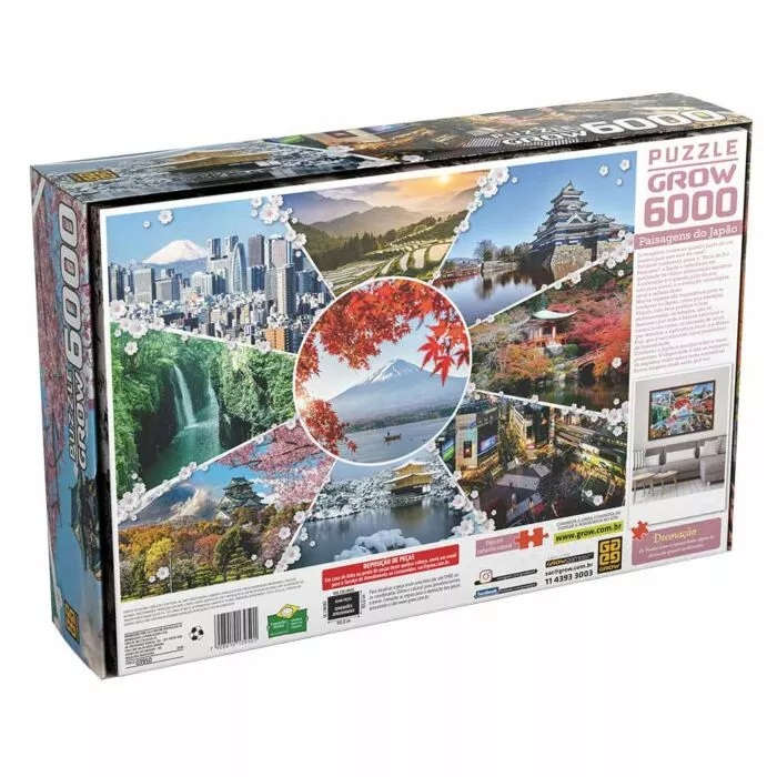 Quebra-Cabeça - Puzzle - 6000 peças - Paisagens do Japão - Grow