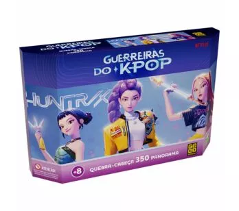 Quebra-Cabeça Panorâmico - 350 Peças - Guerreiras do K-Pop - Grow