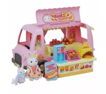 Miniaturas Casinha Feliz - Food Truck Rosa - Zoop Toys - Ri Happy