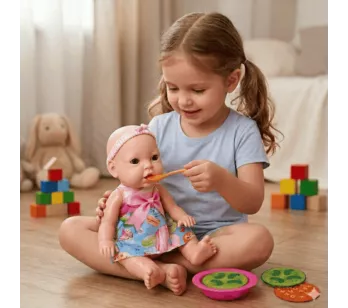 Boneca Milena Papinha c/ 05 Acessórios - Super Toys