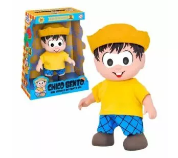 Boneco Falante Chico Bento 23cm Turma Da Mônica Adijomar Brinquedos