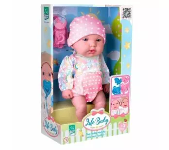 Boneca Bebê - Life Baby - Menina com Chupeta - Super Toys