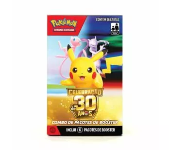 Combo de Cartas - Pacotes de Booster - Pokémon 30 Anos - Copag