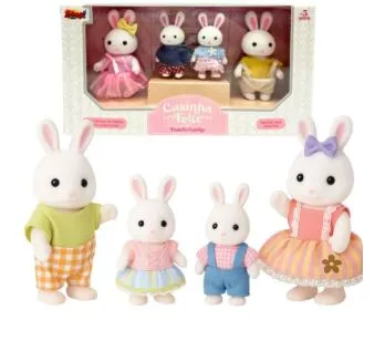 Miniatura Zoop Toys Família Coelho