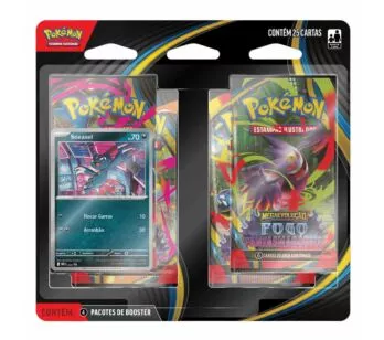 Jogo de Cartas Blister 4 - Pokémon - Fogo Fantasmagórico - Sneasel - Copag