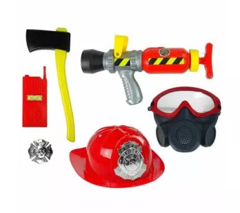 Kit Infantil - Brincando de Ser Bombeiro - Esguicho de Água - 7 Peças - Multikids