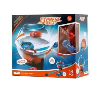 Conjunto de Pista e Carrinhos - Express Wheels - Super Globo - Multikids