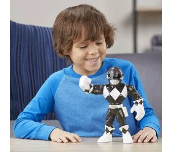 Boneco Power Ranger Preto - Mega Mighties - Power Rangers Mighty Morphin - Hasbro