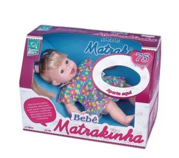 Boneca Interativa - Bebê Matrakinha com Cabelo - Fala 75 Frases - Super Toys
