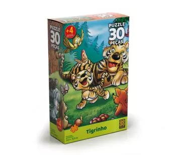 Quebra-Cabeça Infantil - 30 Peças - Tigrinho - Grow